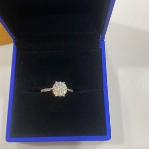 New - samiovj moissanite ring for women - 2 carat
